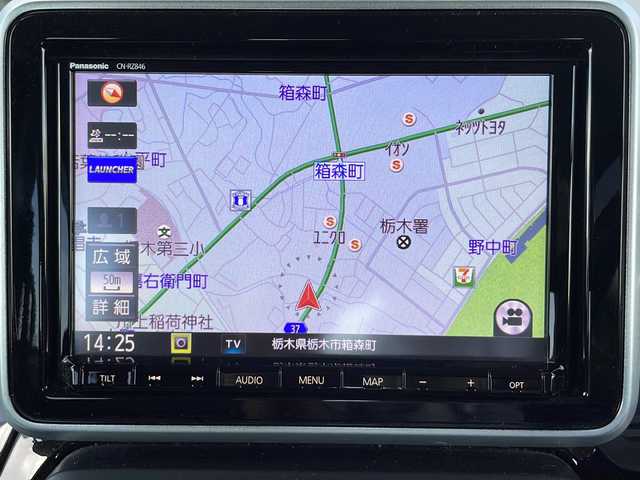 スズキ スペーシア カスタム HYBRID XS ターボ 栃木県 2019(令1)年 3.8万km ピュアホワイトパール/ブラック2トーン 純正ナビ/(Bluetooth/CD/DVD/USB/ipod)/フルセグTV/全方位カメラ/バックカメラ/ドライブレコーダー/衝突被害軽減ブレーキ/横滑り防止装置/レーンキープアラート/クルーズコントロール/盗難防止装置/ヘッドアップディスプレイ/コーナーセンサー後方/LEDヘッドライト/オートライト/両側パワースライドドア/ドアバイザー/ハーフレザーシート/後席ドリンクホルダー/後席サンシェード/後席エアコン操作/助手席アンダートレイ/プッシュスタート/スマートキー