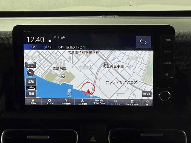 ホンダ フリード ハイブリット e:HEV AIR EX 広島県 2025(令7)年 0.1千km クリスタルブラックパール 登録済未使用車　5km/純正９型ナビ　/両側パワースライドドア　/シートヒーター　/レーンキープアシスト　/衝突軽減ブレーキ　/コーナーセンサー　/クルーズコントロール　/オートハイビーム　/ＬＥＤヘッドランプ　/スマートキー/純正15インチアルミホイール（185/65/R15)/エアバック（運転席/助手席/サイド）