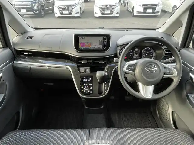 ダイハツ ムーヴ カスタム X LTD SAⅢ 岡山県 2020(令2)年 4.6万km ブラックマイカメタリック 純正ナビ　NMZK-W70D/フルセグTV、CD、DVD、AM、FM/Bluetooth/全方位カメラ/ETC/運転席シートヒーター/前方ドライブレコーダー/スマートアシスト