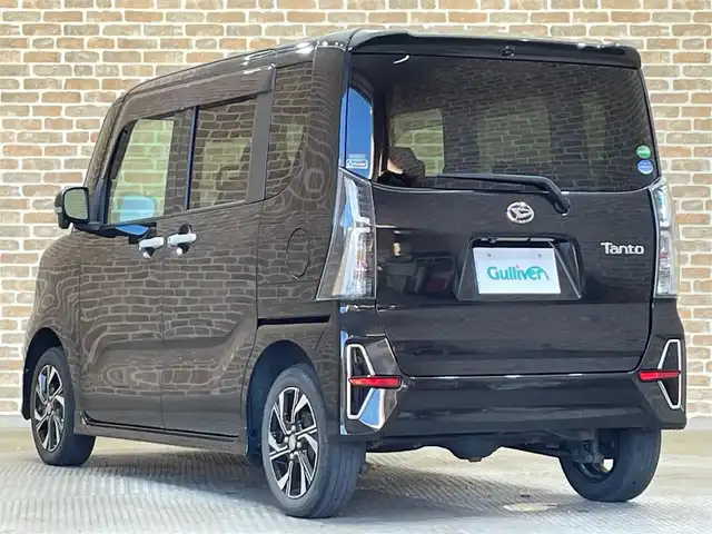 ダイハツ タント カスタム X セレクション 岩手県 2020(令2)年 3.4万km ブラックマイカメタリック ワンオーナー/４WD/両側パワースライドドア/スマートアシスト/衝突回避支援ブレーキ/ブレーキ制御付き誤発進抑制制御/車線逸脱抑制制御機能/オートハイビーム/コーナーセンサー/標識認識機能/先行車発進お知らせ機能/横滑り防止装置/アイドリングストップ/シートヒーター/ロールサンシェード/運転席ロングスライドシート/純正ナビ/フルセグTV/バックカメラ/ドライブレコーダー/LEDヘッドライト/純正14インチアルミホイール