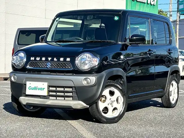 スズキ ハスラー G 千葉県 2019(令1)年 1.8万km ブルーイッシュブラックパール3 1オーナー ナビMDV-S706W バックカメラ ETC シートヒーター デュアルカメラブレーキサポート アイドリングストップ 横滑り防止 ラバーマット １５インチアルミホイール スマートキー