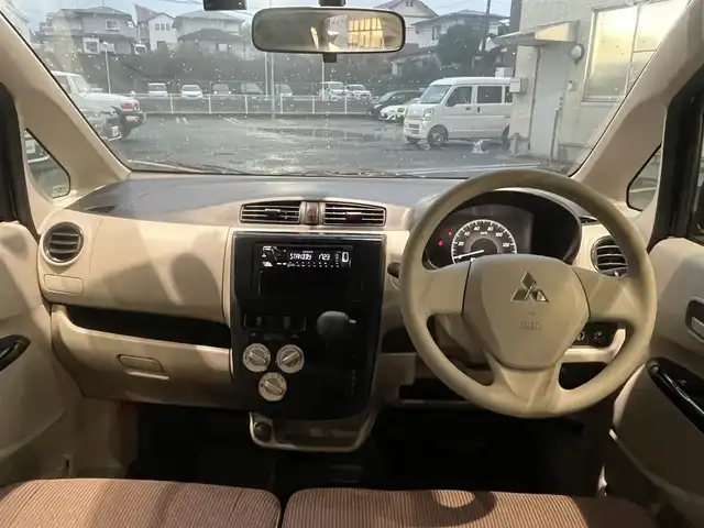 三菱 ｅＫワゴン E 熊本県 2019(平31)年 0.8万km アメジストブラック 社外ケンウッド製オーディオ（U340）/ドライブレコーダー/右前席シートヒーター/横滑り防止装置/キーレス/フロアマット/ドアバイザー/新車保証書/取扱説明書