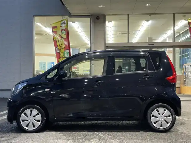 三菱 ｅＫワゴン E 熊本県 2019(平31)年 0.8万km アメジストブラック 社外ケンウッド製オーディオ（U340）/ドライブレコーダー/右前席シートヒーター/横滑り防止装置/キーレス/フロアマット/ドアバイザー/新車保証書/取扱説明書