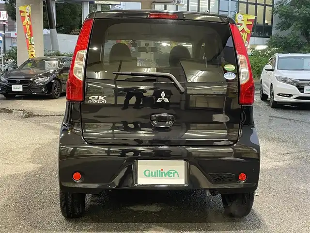 三菱 ｅＫワゴン E 熊本県 2019(平31)年 0.8万km アメジストブラック 社外ケンウッド製オーディオ（U340）/ドライブレコーダー/右前席シートヒーター/横滑り防止装置/キーレス/フロアマット/ドアバイザー/新車保証書/取扱説明書