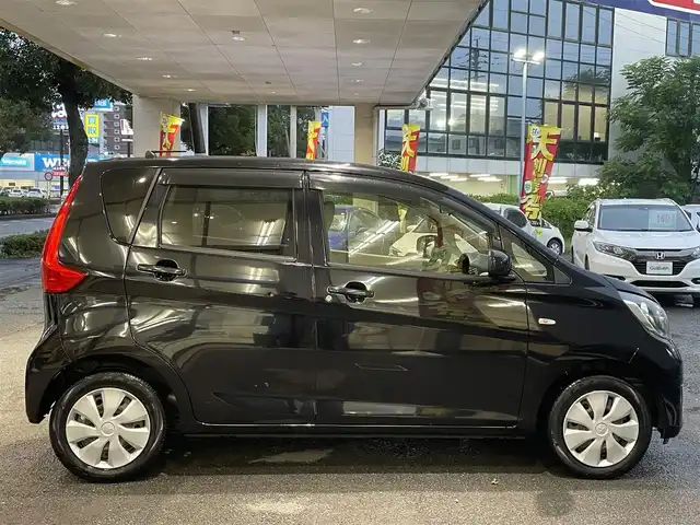 三菱 ｅＫワゴン E 熊本県 2019(平31)年 0.8万km アメジストブラック 社外ケンウッド製オーディオ（U340）/ドライブレコーダー/右前席シートヒーター/横滑り防止装置/キーレス/フロアマット/ドアバイザー/新車保証書/取扱説明書