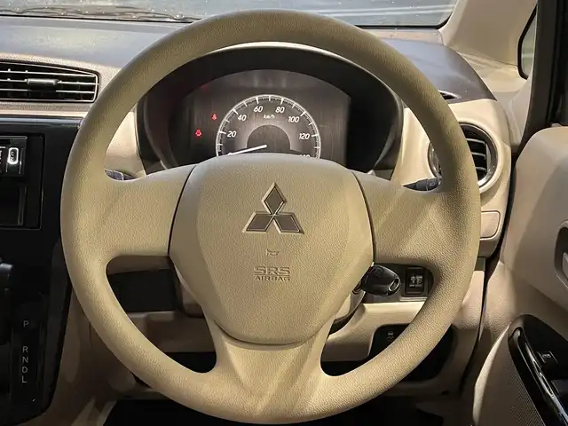 三菱 ｅＫワゴン E 熊本県 2019(平31)年 0.8万km アメジストブラック 社外ケンウッド製オーディオ（U340）/ドライブレコーダー/右前席シートヒーター/横滑り防止装置/キーレス/フロアマット/ドアバイザー/新車保証書/取扱説明書