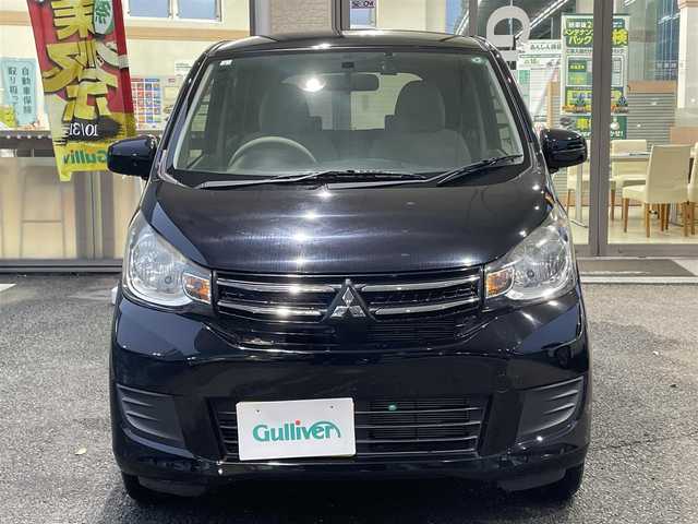 三菱 ｅＫワゴン E 熊本県 2019(平31)年 0.8万km アメジストブラック 社外ケンウッド製オーディオ（U340）/ドライブレコーダー/右前席シートヒーター/横滑り防止装置/キーレス/フロアマット/ドアバイザー/新車保証書/取扱説明書