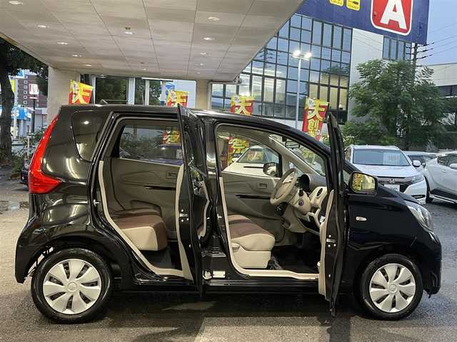 三菱 ｅＫワゴン E 熊本県 2019(平31)年 0.8万km アメジストブラック 社外ケンウッド製オーディオ（U340）/ドライブレコーダー/右前席シートヒーター/横滑り防止装置/キーレス/フロアマット/ドアバイザー/新車保証書/取扱説明書