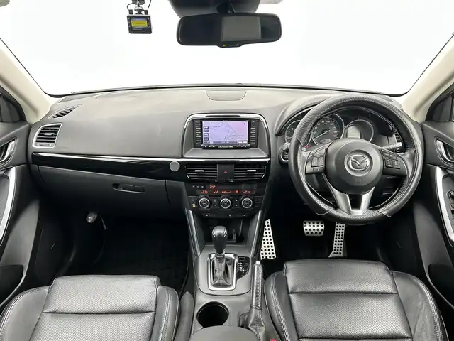 マツダ ＣＸ－５ 25S Lパッケージ 群馬県 2014(平26)年 9.1万km クリスタルホワイトパールマイカ 社外メモリナビ（CA9PA）/　BTオーディオ、USB、HDMI、FM/AM/ワンセグTV/BOSEサウンドスピーカー/バックカメラ、左サイドカメラ/レザーシート/シートヒーター（運転席、助手席）/パワーシート（運転席）/クルーズコントロール/TCS（トラクションコントロール）/RVM（リヤビークルモニタリングシステム）/AFS（アダプティブフロントライティングシステム）/i-stop/前側ドライブレコーダー/ビルトインETC/電動格納ミラー/プッシュスタート/純正フロアマット/ドアバイザー/社外17インチアルミホイール/社外グリル