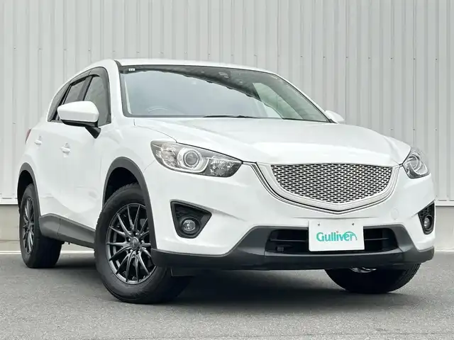 マツダ ＣＸ－５ 25S Lパッケージ 群馬県 2014(平26)年 9.1万km クリスタルホワイトパールマイカ 社外メモリナビ（CA9PA）/　BTオーディオ、USB、HDMI、FM/AM/ワンセグTV/BOSEサウンドスピーカー/バックカメラ、左サイドカメラ/レザーシート/シートヒーター（運転席、助手席）/パワーシート（運転席）/クルーズコントロール/TCS（トラクションコントロール）/RVM（リヤビークルモニタリングシステム）/AFS（アダプティブフロントライティングシステム）/i-stop/前側ドライブレコーダー/ビルトインETC/電動格納ミラー/プッシュスタート/純正フロアマット/ドアバイザー/社外17インチアルミホイール/社外グリル