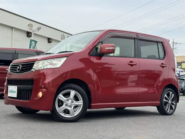 マツダ フレア カスタムスタイル XT 千葉県 2013(平25)年 1.2万km フェニックスレッドP 社外メモリーナビ/DVD再生機能/Bluetooth/フルセグTV/バックカメラ/ETC/ターボ車/純正アルミホイール/純正フロアマット/ハーフレザーシート/革巻きステアリング/プッシュスタート/スマートキー