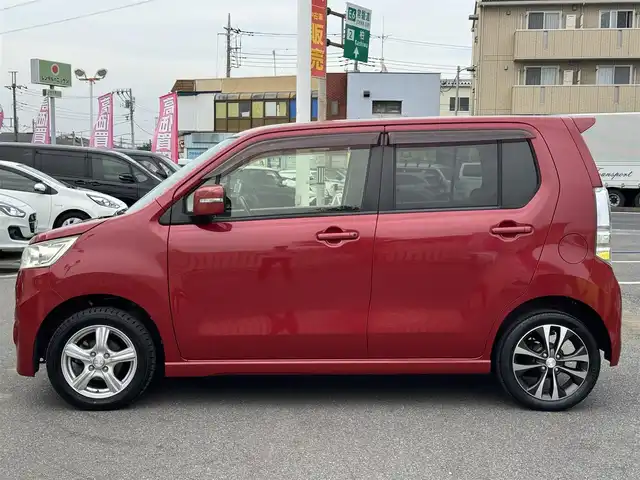 マツダ フレア カスタムスタイル XT 千葉県 2013(平25)年 1.2万km フェニックスレッドP 社外メモリーナビ/DVD再生機能/Bluetooth/フルセグTV/バックカメラ/ETC/ターボ車/純正アルミホイール/純正フロアマット/ハーフレザーシート/革巻きステアリング/プッシュスタート/スマートキー