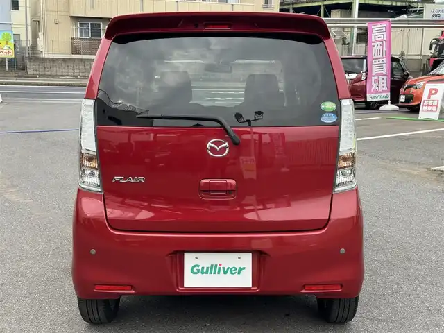 マツダ フレア カスタムスタイル XT 千葉県 2013(平25)年 1.2万km フェニックスレッドP 社外メモリーナビ/DVD再生機能/Bluetooth/フルセグTV/バックカメラ/ETC/ターボ車/純正アルミホイール/純正フロアマット/ハーフレザーシート/革巻きステアリング/プッシュスタート/スマートキー