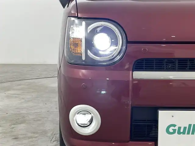 ダイハツ ミラ トコット G SA Ⅲ 福島県 2019(平31)年 2.1万km ファイアークォーツレッドM 純正HDDナビゲーション/型式：NMZK-W69D/【AM/FM/CD/DVD/SD/USB/Bluetooth/フルセグTV】/・全方位カメラ/・前方ドライブレコーダー/・社外ETC/衝突軽減ブレーキ/車線逸脱警報装置/オートマチックハイビーム/トラクションコントロール/前後コーナーセンサー/レザーシート/・運転席＋助手席シートヒーター/ステアリングスイッチ/LEDヘッドライト/・オートライト/・フロントフォグライト/積み込みスタッドレスタイヤ/(155/65/R14)/純正フロアマット/アイドリングストップ/プッシュスタート/・スマートキー/・スペアキー
