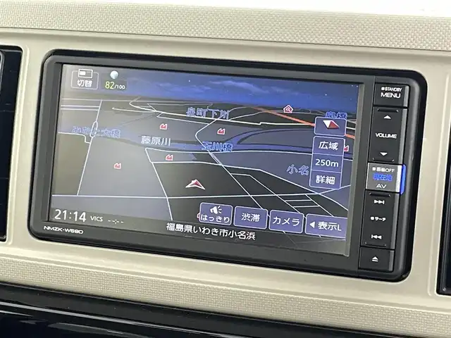 ダイハツ ミラ トコット G SA Ⅲ 福島県 2019(平31)年 2.1万km ファイアークォーツレッドM 純正HDDナビゲーション/型式：NMZK-W69D/【AM/FM/CD/DVD/SD/USB/Bluetooth/フルセグTV】/・全方位カメラ/・前方ドライブレコーダー/・社外ETC/衝突軽減ブレーキ/車線逸脱警報装置/オートマチックハイビーム/トラクションコントロール/前後コーナーセンサー/レザーシート/・運転席＋助手席シートヒーター/ステアリングスイッチ/LEDヘッドライト/・オートライト/・フロントフォグライト/積み込みスタッドレスタイヤ/(155/65/R14)/純正フロアマット/アイドリングストップ/プッシュスタート/・スマートキー/・スペアキー