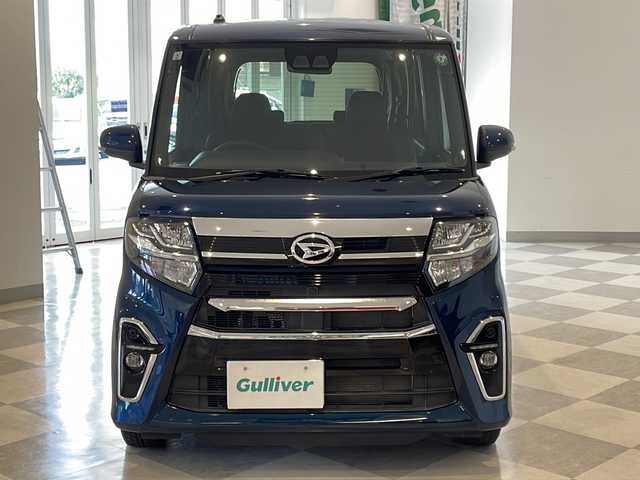 ダイハツ タント カスタム RS スタイルセレクション 福井県 2021(令3)年 1.5万km レーザーブルークリスタルシャイン carrozzeria7インチメモリナビ/CD.DVD.BT.MSV/フルセグTV/バックカメラ/スマートアシスト/・衝突回避支援ブレーキ機能（対車両・対歩行者[昼夜]）/・車線逸脱警報機能＆路側逸脱警報機能/・標識認識機能/・全車速追従機能付ＡＣＣ（アダプティブクルーズコントロール）/・レーンキープコントロール（ＬＫＣ）/・コーナーセンサー/・オートハイビーム/・サイドビューランプ/ビルトインETC/ウェルカムパワースライドドア/ロングスライドシート/ハーフレザーシート/シートヒーター/シートバックテーブル/オートライト/LEDヘッドライト/LEDフォグ/プッシュスタート/スマートキーｘ２/禁煙車