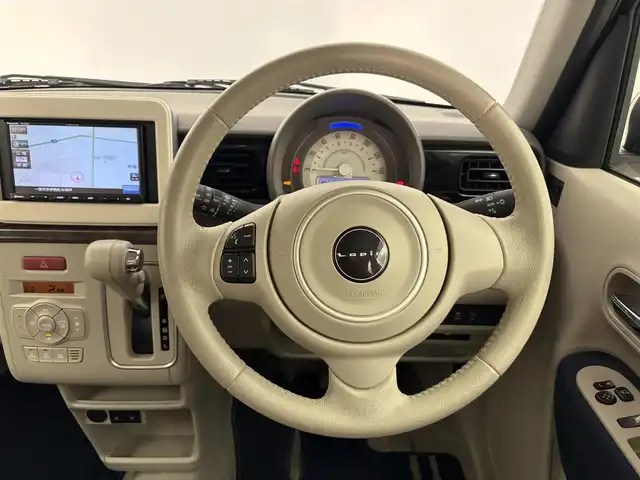 スズキ ラパン モード 愛知県 2021(令3)年 3.9万km ノクターンブルーパール スズキセーフティーサポート/社外7インチナビ/・Bluetooth/・ワンセグ/・FM/AM/ビルトインETC/バックセンサー/AUTOライト/前席シートヒーター/ステアリングリモコン