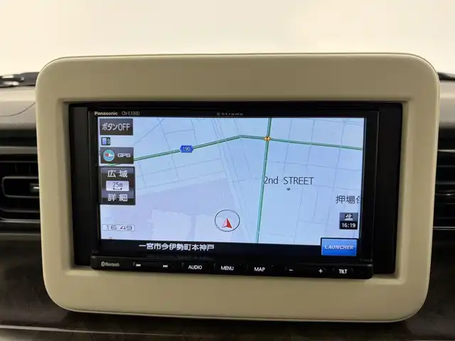 スズキ ラパン モード 愛知県 2021(令3)年 3.9万km ノクターンブルーパール スズキセーフティーサポート/社外7インチナビ/・Bluetooth/・ワンセグ/・FM/AM/ビルトインETC/バックセンサー/AUTOライト/前席シートヒーター/ステアリングリモコン