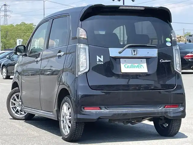 ホンダ Ｎ ＷＧＮ カスタム G Aパッケージ 道央・札幌 2014(平26)年 2.6万km プレミアムゴールドパープルパール ４WD/純正オーディオ/AM/FM/CD/AUX/シティブレーキアクティブシステム/横滑り防止装置/クルーズコントロール/革巻きステアリング/プッシュスタート/スマートキー/HIDヘッドライト/オートライト/フォグランプ/電動格納ミラー/ヒーテッドドアミラー/ウィンカーミラー/純正フロアマット