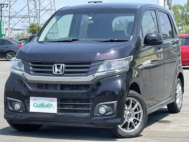 ホンダ Ｎ ＷＧＮ カスタム G Aパッケージ 道央・札幌 2014(平26)年 2.6万km プレミアムゴールドパープルパール ４WD/純正オーディオ/AM/FM/CD/AUX/シティブレーキアクティブシステム/横滑り防止装置/クルーズコントロール/革巻きステアリング/プッシュスタート/スマートキー/HIDヘッドライト/オートライト/フォグランプ/電動格納ミラー/ヒーテッドドアミラー/ウィンカーミラー/純正フロアマット