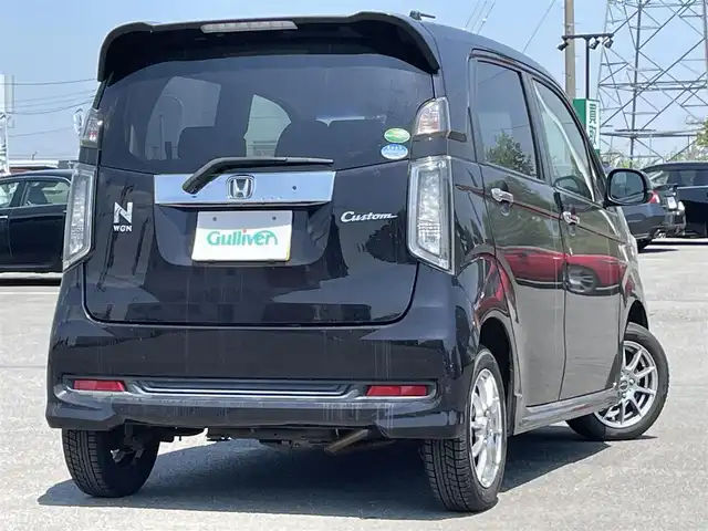 ホンダ Ｎ ＷＧＮ カスタム G Aパッケージ 道央・札幌 2014(平26)年 2.6万km プレミアムゴールドパープルパール ４WD/純正オーディオ/AM/FM/CD/AUX/シティブレーキアクティブシステム/横滑り防止装置/クルーズコントロール/革巻きステアリング/プッシュスタート/スマートキー/HIDヘッドライト/オートライト/フォグランプ/電動格納ミラー/ヒーテッドドアミラー/ウィンカーミラー/純正フロアマット