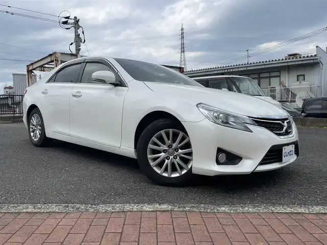 トヨタ マークＸ 250G 福岡県 2014(平26)年 7.1万km ホワイトパールクリスタルシャイン (株)IDOMが運営する【じしゃロン八幡西店】の自社ローン専用車両になります。こちらは現金またはオートローンご利用時の価格です。自社ローンご希望の方は別途その旨お申付け下さい/社外ナビ　(X008V)/【Bluetooth・フルセグ・DVD・CD】/前後ドライブレコーダー　/レーダー探知機　/バックカメラ/ＥＴＣ　/運転席パワーシート　/純正アルミホイール　/全窓パワーウィンドウ　/オートライト/フォグランプ　