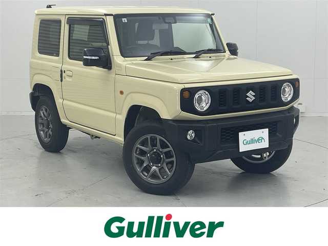 スズキ ジムニー XC 茨城県 2019(令1)年 3.4万km シフォンアイボリーM 社外DA/衝突被害軽減ブレーキ/車線逸脱抑制装置/レーダークルーズコントロール/オートマチックハイビーム/ETC/シートヒーター/純正16インチAW/LEDヘッドライト/スマートキー