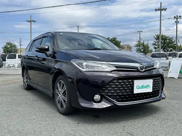 トヨタ カローラ フィールダー 1．5G ダブルバイビー 岩手県 2015(平27)年 8万km クールボルドーガラスフレーク 社外ナビ/AM/FM/CD/DVD/ワンセグTV/ETC/衝突被害軽減ブレーキ/レーンキープアシスト/横滑り防止装置/アイドリングストップ/シートヒーター/オートライト/オートハイビーム/LEDヘッドライト/スマートキー/プッシュスタート/電動格納ミラー/純正16インチAW/純正フロアマット/純正ドアバイザー
