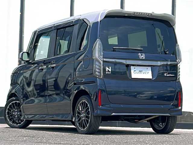 ホンダ Ｎ ＢＯＸ カスタム L ターボ 山形県 2021(令3)年 4.4万km ミッドナイトブルービームM ホンダセンシング/４WD/純正SDナビ/（AM/FM/CD/DVD/BT/USB/TV/SD）/ターボ/両側パワースライドドア/純正ドライブレコーダー/純正ビルトインETC/純正フロアマット/純正AW/レーンキープアシスト/ドアバイザー/パドルシフト/フォグランプ/電動格納ミラー