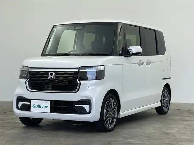 ホンダ Ｎ ＢＯＸ カスタム ターボ 群馬県 2024(令6)年 1.7万km プラチナホワイトパール 衝突軽減　純正８インチナビ　バックカメラ　両側パワースライドドア　アダプティブクルーズコントロール　ＬＥＤヘッドライト　純正１５インチＡＷ　前席シートヒーター　パドルシフト　スマートキー　禁煙