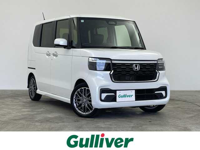 ホンダ Ｎ ＢＯＸ カスタム ターボ 群馬県 2024(令6)年 1.7万km プラチナホワイトパール 衝突軽減　純正８インチナビ　バックカメラ　両側パワースライドドア　アダプティブクルーズコントロール　ＬＥＤヘッドライト　純正１５インチＡＷ　前席シートヒーター　パドルシフト　スマートキー　禁煙
