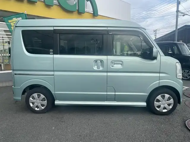スズキ エブリィ ワゴン JPターボ 神奈川県 2015(平27)年 7万km ガーデニングアクアM 衝突軽減システム/横滑り防止装置/運転席側シートヒーター/リアヒーター/バックカメラ/社外ナビ【QY-7150S-W】/　FM・AM・CD・ワンセグTV/前方ドラレコ/ETC/プッシュスタート/スマートキーｘ２本