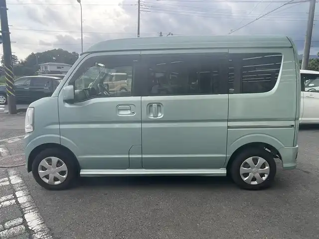 スズキ エブリィ ワゴン JPターボ 神奈川県 2015(平27)年 7万km ガーデニングアクアM 衝突軽減システム/横滑り防止装置/運転席側シートヒーター/リアヒーター/バックカメラ/社外ナビ【QY-7150S-W】/　FM・AM・CD・ワンセグTV/前方ドラレコ/ETC/プッシュスタート/スマートキーｘ２本