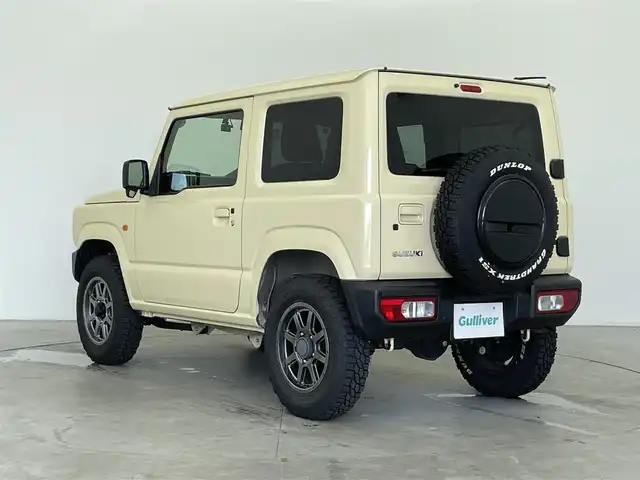スズキ ジムニー XL 富山県 2021(令3)年 4.6万km シフォンアイボリーM パートタイム4WD/純正8インチナビ（AM/FM/CD/DVD/BT）/フルセグTV/バックカメラ/衝突被害軽減ブレーキ/レーンキープアシスト/前後ドライブレコーダー/ダウンヒルアシスト/ETC/横滑り防止装置/純正フロアマット/フォグランプ/プッシュスタート/スマートキー