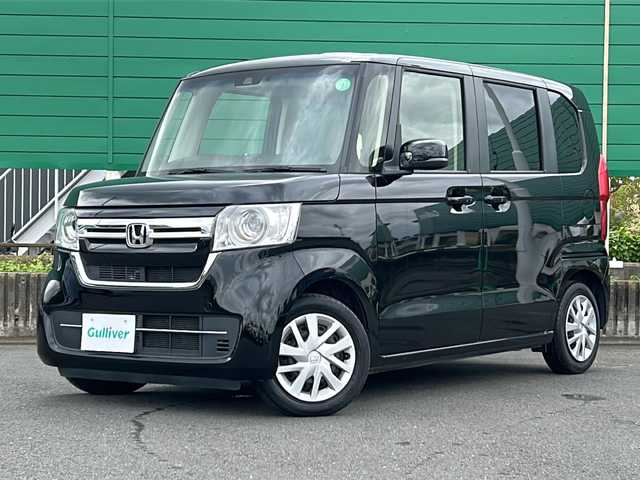 ホンダ Ｎ ＢＯＸ L 茨城県 2021(令3)年 2.8万km クリスタルブラックパール Honda SENSING/純正7インチSDナビ/-CD DVD Bluetooth/バックカメラ/アダプティブクルーズコントロール/車線維持支援システム/衝突軽減ブレーキ/横滑り抑制機能/パーキングセンサー/片側パワースライドドア/LEDオートライト/前席シートヒーター/ステアリングスイッチ/スマートキー/スペアキー/ETC/取扱説明書/保証書