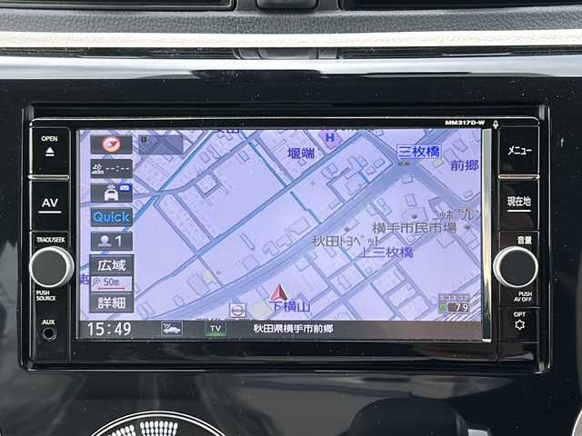 日産 デイズ X 秋田県 2018(平30)年 3.7万km アイスブルー 純正メモリナビ/純正CD、DVD、BT、フルセグTV/バックカメラ、全周囲カメラ/ドライブレコーダー/純正14インチAW/スタッドレスタイヤ積込み/スペアキー/保証書、取説/４WD