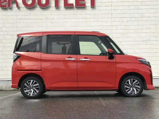 ダイハツ トール カスタムG 富山県 2020(令2)年 2.4万km コンパーノレッド 純正ナビ/フルセグTV/両側パワースライドドア/バックモニター/ビルトインETC/後席用フリップダウンモニター/レーダークルーズコントロール/コーナーセンサー/スマートアシスト/・衝突被害軽減ブレーキ/・車線逸脱防止支援/・アダプティブドライビングビーム/・標識認識/LEDヘッドランプ/革巻きステアリング/純正14インチアルミホイール/スマートキー/プッシュエンジンスタート/禁煙車