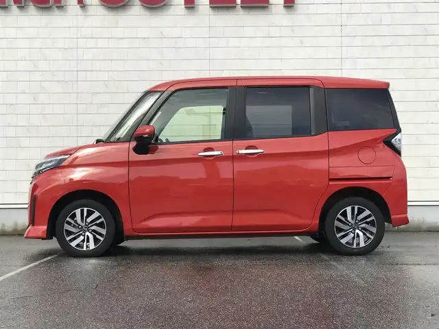 ダイハツ トール カスタムG 富山県 2020(令2)年 2.4万km コンパーノレッド 純正ナビ/フルセグTV/両側パワースライドドア/バックモニター/ビルトインETC/後席用フリップダウンモニター/レーダークルーズコントロール/コーナーセンサー/スマートアシスト/・衝突被害軽減ブレーキ/・車線逸脱防止支援/・アダプティブドライビングビーム/・標識認識/LEDヘッドランプ/革巻きステアリング/純正14インチアルミホイール/スマートキー/プッシュエンジンスタート/禁煙車