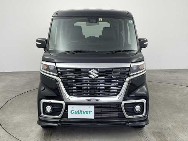 スズキ スペーシア カスタム HYBRID XS 兵庫県 2018(平30)年 1.9万km ブルーイッシュブラックパール3 ・社外ナビ＆BT＆TV＆CD＆DVD＆SD/・両側パワースライドドア/・ワンオーナー/・バックカメラ/・シートヒーター/・デュアルセンサーブレーキサポート/・レーンキープアシスト/・コーナーセンサー/・LEDヘッドライト/・LEDフォグランプ/・ハイビームアシスト/・スマートキー/・スペアキー/・社外前後ドライブレコーダー/・純正15インチAW/・社外ETC
