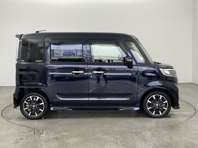 スズキ スペーシア カスタム HYBRID XS 兵庫県 2018(平30)年 1.9万km ブルーイッシュブラックパール3 ・社外ナビ＆BT＆TV＆CD＆DVD＆SD/・両側パワースライドドア/・ワンオーナー/・バックカメラ/・シートヒーター/・デュアルセンサーブレーキサポート/・レーンキープアシスト/・コーナーセンサー/・LEDヘッドライト/・LEDフォグランプ/・ハイビームアシスト/・スマートキー/・スペアキー/・社外前後ドライブレコーダー/・純正15インチAW/・社外ETC