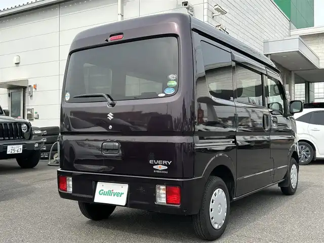 スズキ エブリイ 広島県 2018(平30)年 3.7万km ムーンライトバイオレットPM 社外7型ナビ（AVNR8W）/Ｂｌｕｅｔｏｏｔｈ接続/ＣＤチェンジャー/ドライブレコーダー/ＡＢＳ/純正フロアマット/パワーステアリング/パワーウインドウ/エアバッグＷ/両側スライドドア/保証書/取扱説明書
