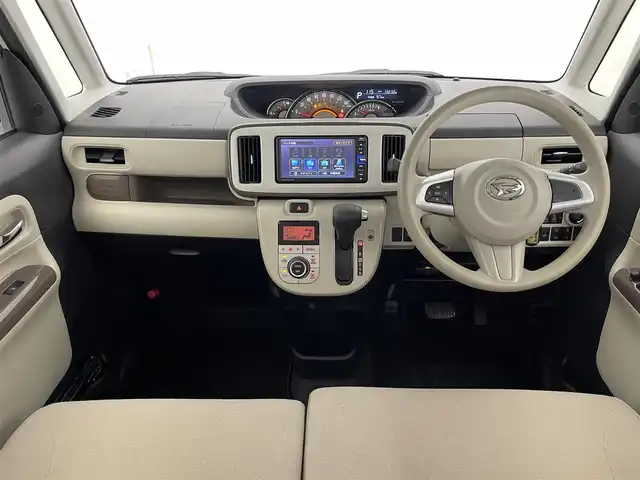 ダイハツ ムーヴ キャンバス G メイクアップ VS SAⅢ 愛知県 2021(令3)年 1.4万km パールホワイトⅢ/ナチュラルベージュマイカメタリック 2トーン 純正ナビ　フルセグＴＶ　Ｂｌｕｅｔｏｏｔｈ　ＵＳＢポート　ＤＶＤ　全方位カメラ　両側パワースライドドア　シートヒーター　衝突軽減　オートライト　純正フロアマット　プッシュスタート　スマートキー　禁煙車