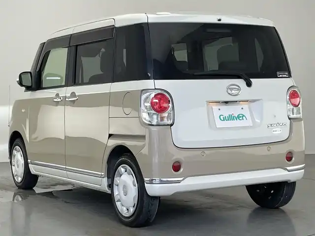 ダイハツ ムーヴ キャンバス G メイクアップ VS SAⅢ 愛知県 2021(令3)年 1.4万km パールホワイトⅢ/ナチュラルベージュマイカメタリック 2トーン 純正ナビ　フルセグＴＶ　Ｂｌｕｅｔｏｏｔｈ　ＵＳＢポート　ＤＶＤ　全方位カメラ　両側パワースライドドア　シートヒーター　衝突軽減　オートライト　純正フロアマット　プッシュスタート　スマートキー　禁煙車
