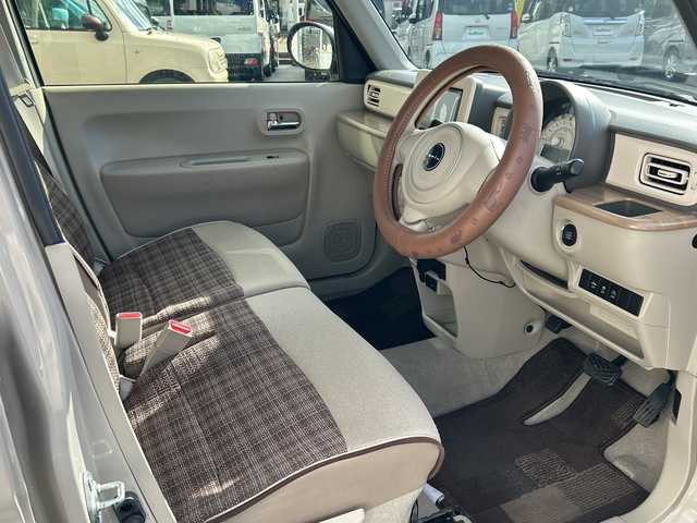 スズキ ラパン X 石川県 2015(平27)年 7.5万km フォーンベージュメタリック/ホワイト2トーンルーフ Panasonicナビ【CN-R301Z】/　CD/DVD/AM/FM/Bluetooth/フルセグ/プッシュスタート/スペアキー/純正フロアマット/社外14インチアルミホイール/運転席シートヒーター/オートライト/ISOFIX/取扱説明書/ナビ取扱説明書/保証書/記録簿