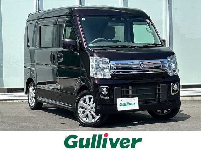 スズキ エブリィ ワゴン PZターボ 神奈川県 2021(令3)年 7.7万km ムーンライトバイオレットPM 純正ナビ（KXH-E505W)/ワンセグ/Bluetooth/CD/DVD/パワースライドドア　/ETC/ドライブレコーダ－　/コーナーセンサー　/LEDヘッドライト/オートライト/フォグライト/純正フロアマット/純正アルミホイール/スマートキー/プッシュスタート　/ABS　/横滑り防止装置　/レーンキープアシスト　/Wエアバック