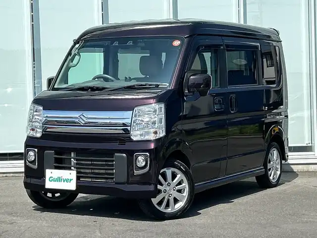 スズキ エブリィ ワゴン PZターボ 神奈川県 2021(令3)年 7.7万km ムーンライトバイオレットPM 純正ナビ（KXH-E505W)/ワンセグ/Bluetooth/CD/DVD/パワースライドドア　/ETC/ドライブレコーダ－　/コーナーセンサー　/LEDヘッドライト/オートライト/フォグライト/純正フロアマット/純正アルミホイール/スマートキー/プッシュスタート　/ABS　/横滑り防止装置　/レーンキープアシスト　/Wエアバック
