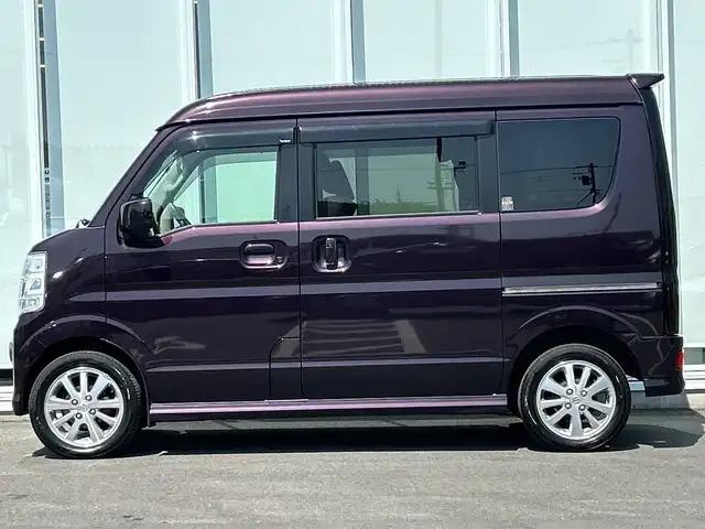 スズキ エブリィ ワゴン PZターボ 神奈川県 2021(令3)年 7.7万km ムーンライトバイオレットPM 純正ナビ（KXH-E505W)/ワンセグ/Bluetooth/CD/DVD/パワースライドドア　/ETC/ドライブレコーダ－　/コーナーセンサー　/LEDヘッドライト/オートライト/フォグライト/純正フロアマット/純正アルミホイール/スマートキー/プッシュスタート　/ABS　/横滑り防止装置　/レーンキープアシスト　/Wエアバック