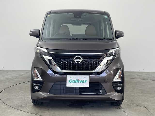 日産 ルークス HWS Gターボ プロパイロットED 兵庫県 2020(令2)年 1.8万km アッシュブラウンM ・エマージェンシーブレーキ/・路外逸脱警報（LDW）/・オートハイビーム/・プロパイロット/・前後踏み間違い防止装置/・標識認識システム/・追従型クルーズコントロール/・純正9インチナビ/CD/DVD/BT/AUX/TV/・アラウンドビューモニター/・両側パワースライドドア/・左側ハンズフリースライドドア/・プレミアムグラデーションインテリア/・ハーフレザーシート/・ETC/・電動パーキングブレーキ/・オートホールド/・前後コーナーセンサー/・純正ドライブレコーダー/・ステアリングリモコン/・アイドリングストップ/・スマートキー/・スペアキー/・プッシュスタート/・純正フロアマット/・ドアバイザー/・電動格納ミラー/・純正１５インチアルミホイール