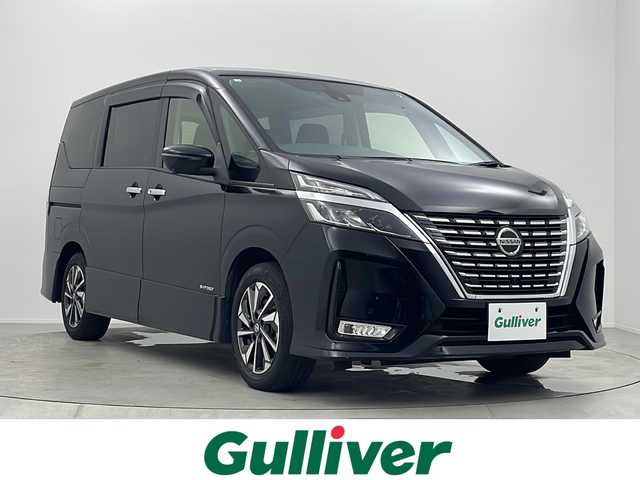 日産 セレナ ハイウェイスター V 大阪府 2020(令2)年 3.3万km ダイヤモンドブラック ニッサン純正10インチナビ/・アラウンドビューモニター/・フルセグテレビ/DVD/・BT/CD/ＡＭ/ＦＭ/セーフティーシールドスイッチ/ブラインドスポットモニター/クルーズコントロール/W+サイド　SRSエアバッグ/カーテンエアバッグ/両側パワースライドドア/ドライブレコーダー/ETC/サンシェード/USB入力端子/純正フロアマット/純正16インチアルミホイール/取扱説明書/スペアキー1本