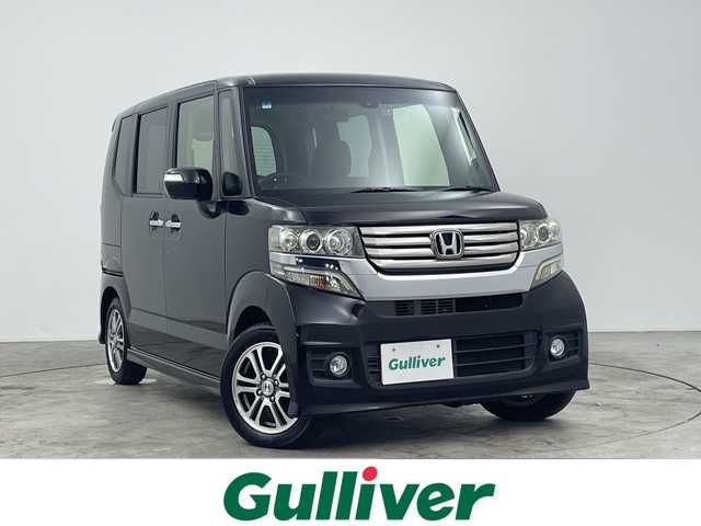 ホンダ Ｎ ＢＯＸ カスタム G SSパッケージ 三重県 2014(平26)年 7万km プレミアムゴールドパープルパール /禁煙車　//社外ナビ　//両側パワースライドドア　//ＣＴＢＡ　//ＥＴＣ　//ドラレコ　//フォグライト　//ＨＩＤライト　//オートライト　//純正アルミ　//プッシュスタート//スマートキー//取扱説明書//保証書//スペアキー